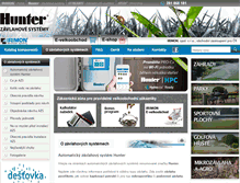 Tablet Screenshot of hunter-zavlahy.cz